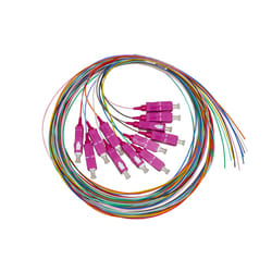 LINK LKSC12PT4 câble de fibre optique 1 m SC OM4 Noir, Bleu, Marron, Vert, Gris, Orange, Rose, Violet, Rouge, Turquoise, Blanc, Jaune