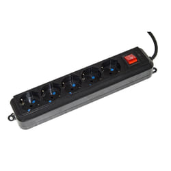 emmegi LKMP05LN multiprise 1,5 m 5 sortie(s) CA Intérieure Noir
