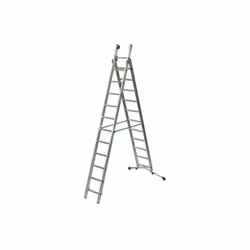 UTILISATIONS EN ECHELLE DOUBLE - Echelle transformable 2 plans pour atteindre des grandes hauteurs - Travailler en appui cont ...