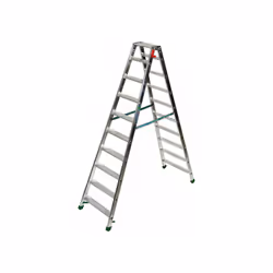 UTILISATIONS - Escabeau double aluminium idéal pour les travaux en hauteur domestiques - Utilisation à l'intérieur de la mais ...