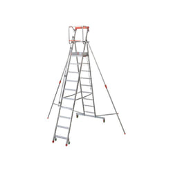 Facal - Escabeau roulant 9 marches - Hauteur de plateforme: 2.43m - Hauteur atteignable: 4.43m - CTA-9