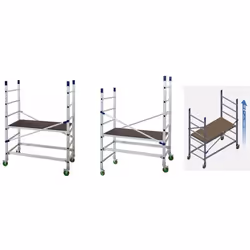 Echafaudage roulant - Facal - ALTO 205 - Aluminium - Charge max 150 kg - Hauteur de travail 646 m