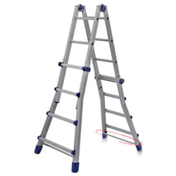 FACAL Briko Blu Echelle télescopique Aluminium, Bleu
