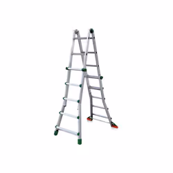 Echelle télescopique en aluminium dotée de caractéristiques techniques exclusives. Elle s'adapte à toutes les utilisations.Ar ...