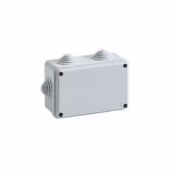 Boîte de dérivation étanche rectangulaire avec couvercle avec vis (GEOMET®) et passe-câbles équipés de guides internes pour l ...