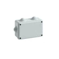 Boîte de dérivation rectangulaire avec couvercle avec vis 120x80x50mm avec 6 passe-câbles IP55 FAEG - FG13414