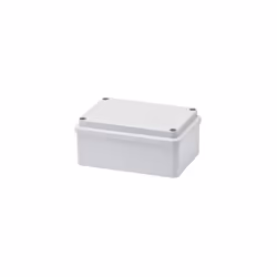 Boîte de jonction rectangulaire étanche avec couvercle à vis métalliques (GEOMET®), parois lisses équipées de guides internes ...