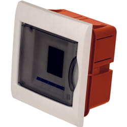 Fraschetti - Tableau d'encastrement 4 modules avec cadre blanc et porte fumée 160x170x80mm IP40 faeg - FG14304