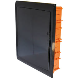 Faeg - Tableau d'encastrement 54 modules avec cadre noir et porte fumée 450x510x100mm IP40 FG14754