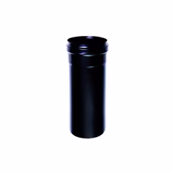 Tube noir element telescopique DN 80 emaille, peint a 600 degres, pour poele a pellets ou a bois. Tube noir en acier emaille  ...