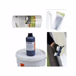 Kit de pose de pelouse artificielle 10 kg colle polyuréthane bi-composant + 25 m de bande de jonction TNT hauteur 30 cm. + 20 ...