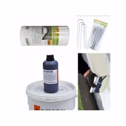 Kit de pose de pelouse artificielle 5 kg de colle polyuréthane bi-composant + 25 m de bande de jonction TNT hauteur 30 cm. +  ...