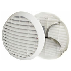 MBM - rond Grille de 160 à 200 mm abs blanc Ventilation