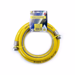 Tuyau flexible gaz pour cuisine monocuiseur p/fl 2 m 1/2". Marquage CE selon EN 14800. Tuyau gaz CE norme de reference UNI EN ...