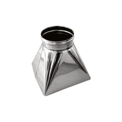 Cheminee Tremie carre x-rond conduit de cheminee DN 230 tube acier inoxydable 316