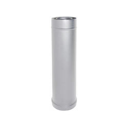 Element droit de Cheminee coaxial en ACIER INOXYDABLE D. 80/130 0,5 m Poele a granules CE Fabrique en Italie