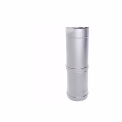 Longueur de l'element telescopique a tube coaxial en ACIER INOXYDABLE. 550/940 mm diametre 80/130 CE en acier 316 pour poele ...