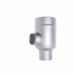 Element separateur de tube coaxial en inox diametre 80/130 CE en acier 316 pour poele a pellets. Fabrique en Italie. Conduit  ...