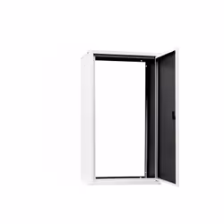 Meuble couvercle chaudière en tôle peinte blanche, avec isolation intérieure noire.Dimensions : H100 L55 P43Avec serrure de s ...