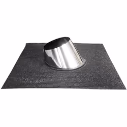 Aileron pour toits inclines avec base en butal (butyle) Dn 130. Le aileron incline est place sur le toit, pour toits inclines ...