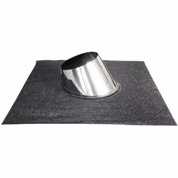 Aileron pour toits inclines avec base en butal (butyle) Dn 150. Le aileron incline est place sur le toit, pour toits inclines ...