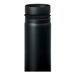 Cheminee tuyau de poele a pellets emaille noir avec joint cache 1 m DN 80 conduit 600 CE Made in Italy