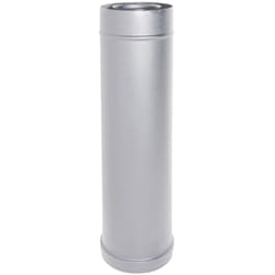 MBM - Element droit de Cheminee coaxial en acier inoxydable d. 80/125 0,5 m Poele a granules ce Fabrique en Italie