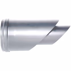Borne horizontale tube coaxial inox diametre 80/125 CE en acier 316 pour poele a pellets. Fabrique en Italie. Conduit coaxial ...