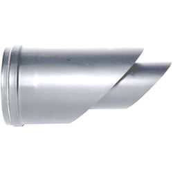 MBM - Cheminee coaxial inox terminal horizontal d. 80/125 ce poele a pellets Fabrique en Italie