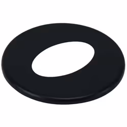 Cheminee Rosace DN 80 mm pour plafond incliné à 45° peint en noir.