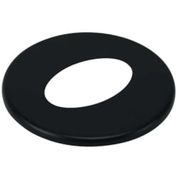 Rosace de Cheminee dn 80 mm pour Cheminee à pellets à plafond incliné à 45°, peint en noir