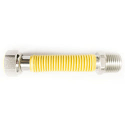 MBM - Tuyau flexible gaz extensible inox 10 pcs 1/2 100 / 160 mm jaune standard uni 11353