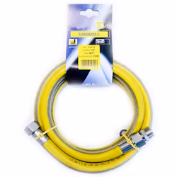 Description générale Tuyau flexible en acier inoxydable de 1 mètre, conforme à la norme UNI EN 15266, conçu pour les installa ...