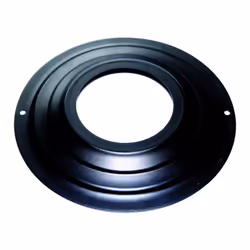 Rosace DN 100 mm d. exterieur 230 mm. peint noir conduit de cheminee pellets