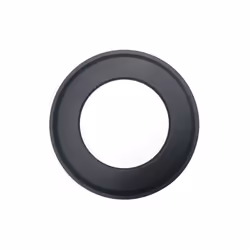 Rosace laquee noir diametre interieur 120 mm. diametre exterieur 220 mm. pour poele a granules/bois.