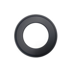 Rosace peinte en noir conduit de cheminee d. 130 mm. poele a granules