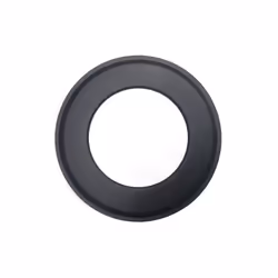 Rosace laquee noir diametre interieur 182 mm. diametre exterieur 280 mm. pour poele a granules/bois.