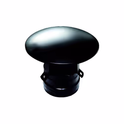 Embout noir chapeau chinois femelle pour tuyau 80 mm en acier inoxydable. Élement en acier inoxydable revetu de poudre epoxy  ...