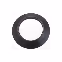 Rosace noire en silicone DN 80 mm d. externe 140 mm. conduit de cheminee pellets