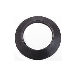 Rosace noire en silicone dn 80 mm d. externe 140 mm. conduit de cheminee pellets
