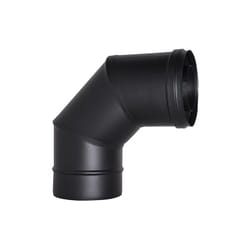 MBM - Cheminee coaxial Curva 90 d. 80/130 noir ce en acier 316 pour poele a pellets Fabrique en Italie uni 1856/2