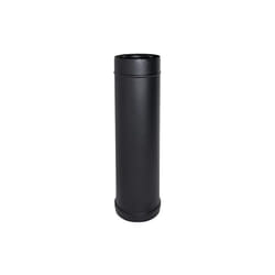 MBM - Cheminee coaxial Element droit noir d. 100/150 l 1 m ce en acier 316 pour poele a pellets Fabrique en Italie uni 1856/2