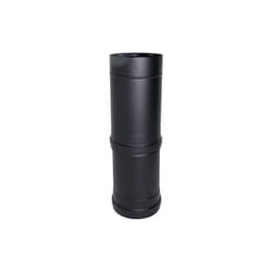 Cheminee coaxial Element telescopique noir d. 100/150 l 550/940 mm ce en acier 316 pour poele a pellets Fabrique en Italie uni 1856/2