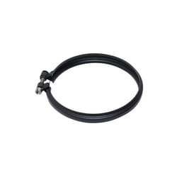 Cheminee coaxial Collier de verrouillage noir d. 150 ce en acier 316 pour poele a pellets Fabrique en Italie uni 1856/2