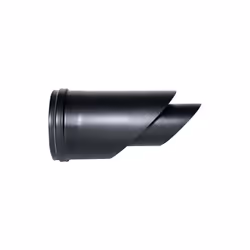 Borne horizontale tube coaxial noir diametre 80/130 CE en acier 316 pour poele a pellets. Fabrique en Italie. Conduit coaxial ...