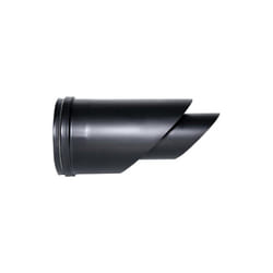MBM - Cheminee coaxial Borne horizontale noire d. 80/130 ce en acier 316 pour poele a pellets Fabrique en Italie uni 1856/2