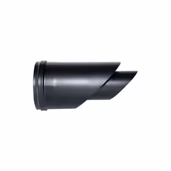 Borne horizontale tube coaxial noir diametre 100/150 CE en acier 316 pour poele a pellets. Fabrique en Italie. Conduit coaxia ...