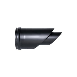 MBM - Cheminee coaxial Borne horizontale noire d. 100/150 ce en acier 316 pour poele a pellets Fabrique en Italie uni 1856/2