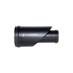 MBM - Cheminee coaxial Raccord coaxial noir d. 80/130 ce en acier 316 pour poele a pellets Fabrique en Italie uni 1856/2