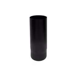Tuyau de 0,5 m DN 150 mm, 600 degres, emaille peint en noir pour poele a bois. Fabrique en Italie. Élement en acier au carbon ...